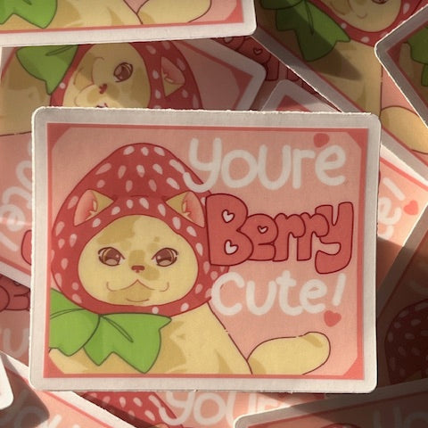 You're BERRY cute sticker