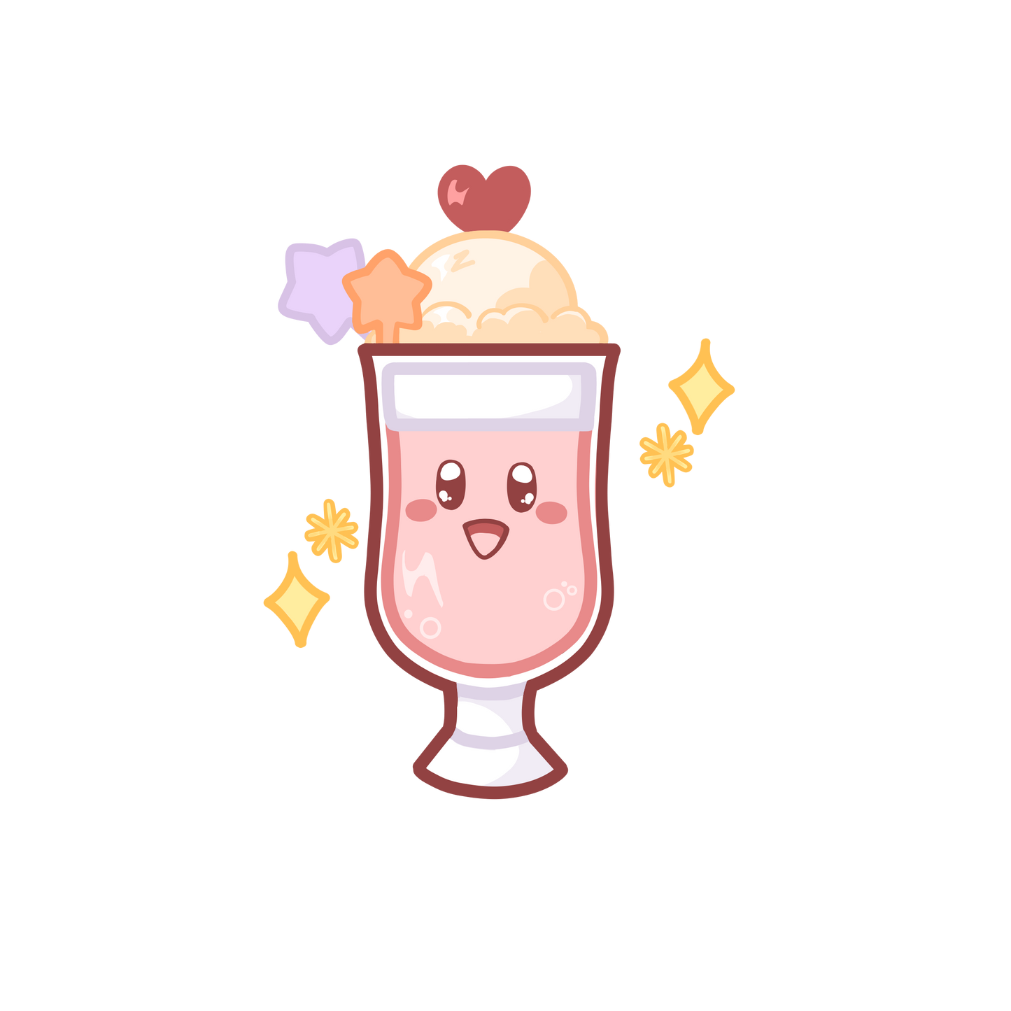 Kirby soda sticker