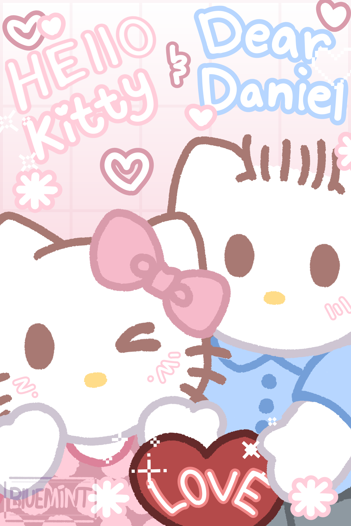 Hello kitty & Dear Daniel Print